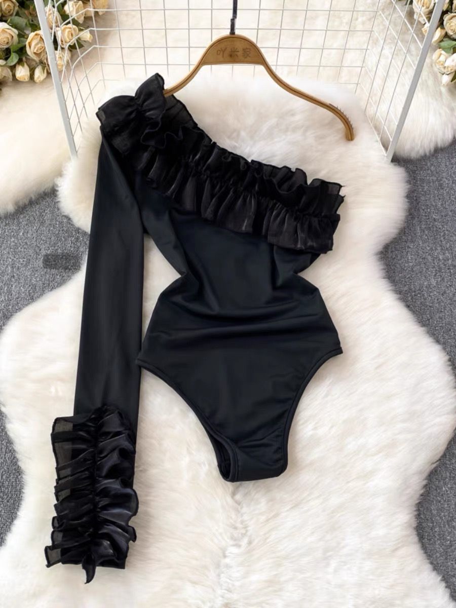 Chain my heart floral bodysuit TZZ1984 image