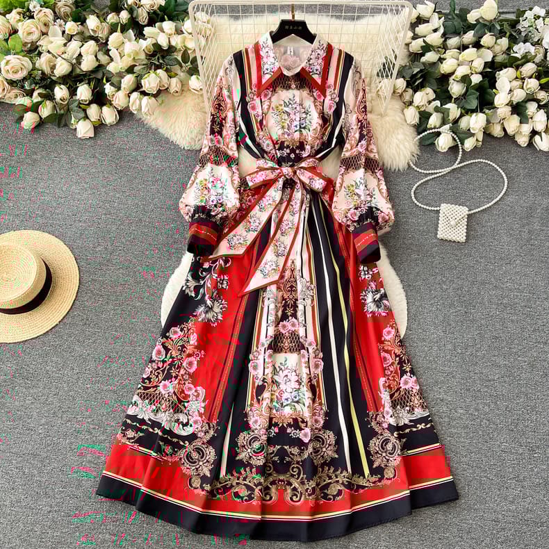 Dream babe print dress ED76 image