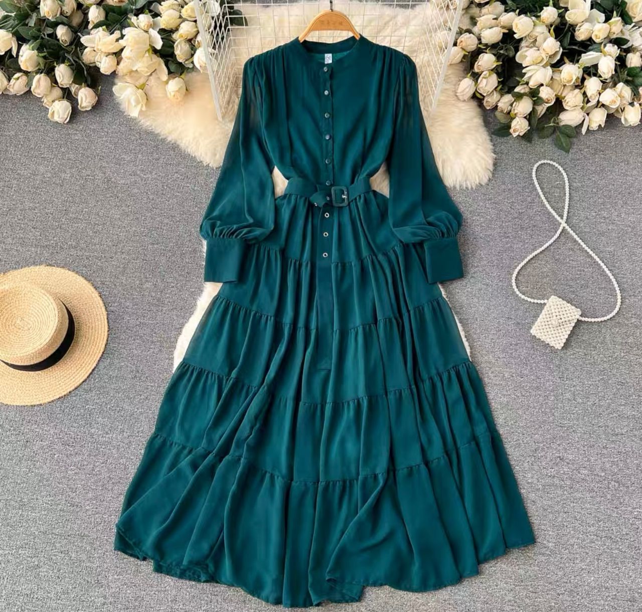 Cottonb& ruffles dress FD127 image