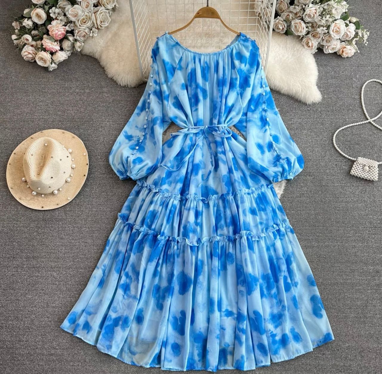 With desire floral print dress CD719 image