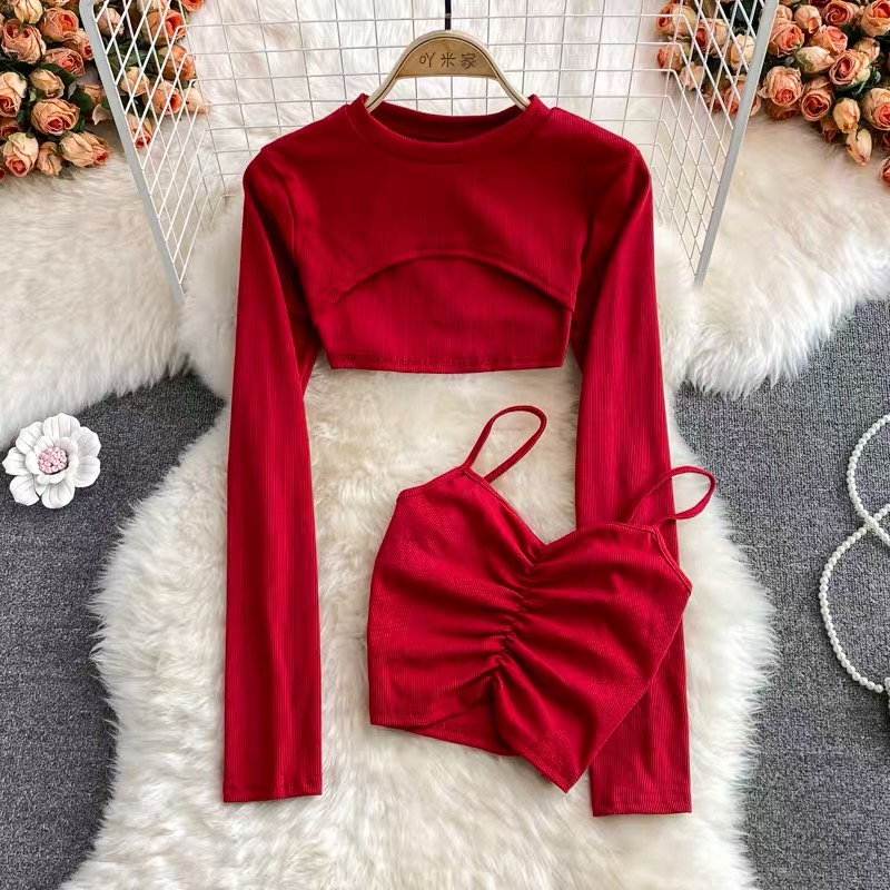 Samantha crop top set TZZ407 image