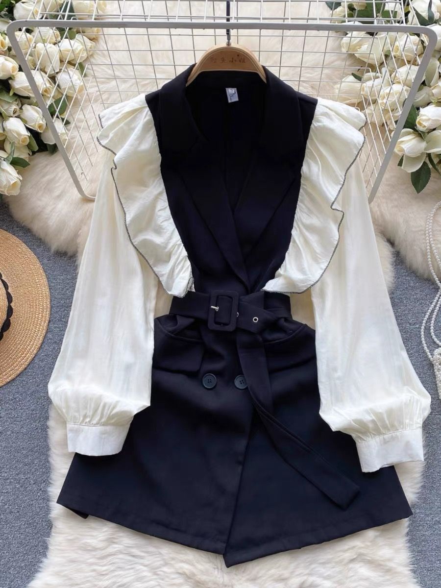 Shades thrown blazer dress FD571 image