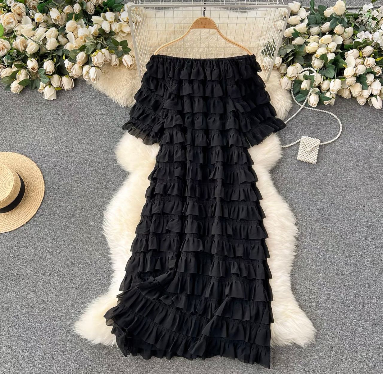 Carnival nights ruffle dress CD567 image