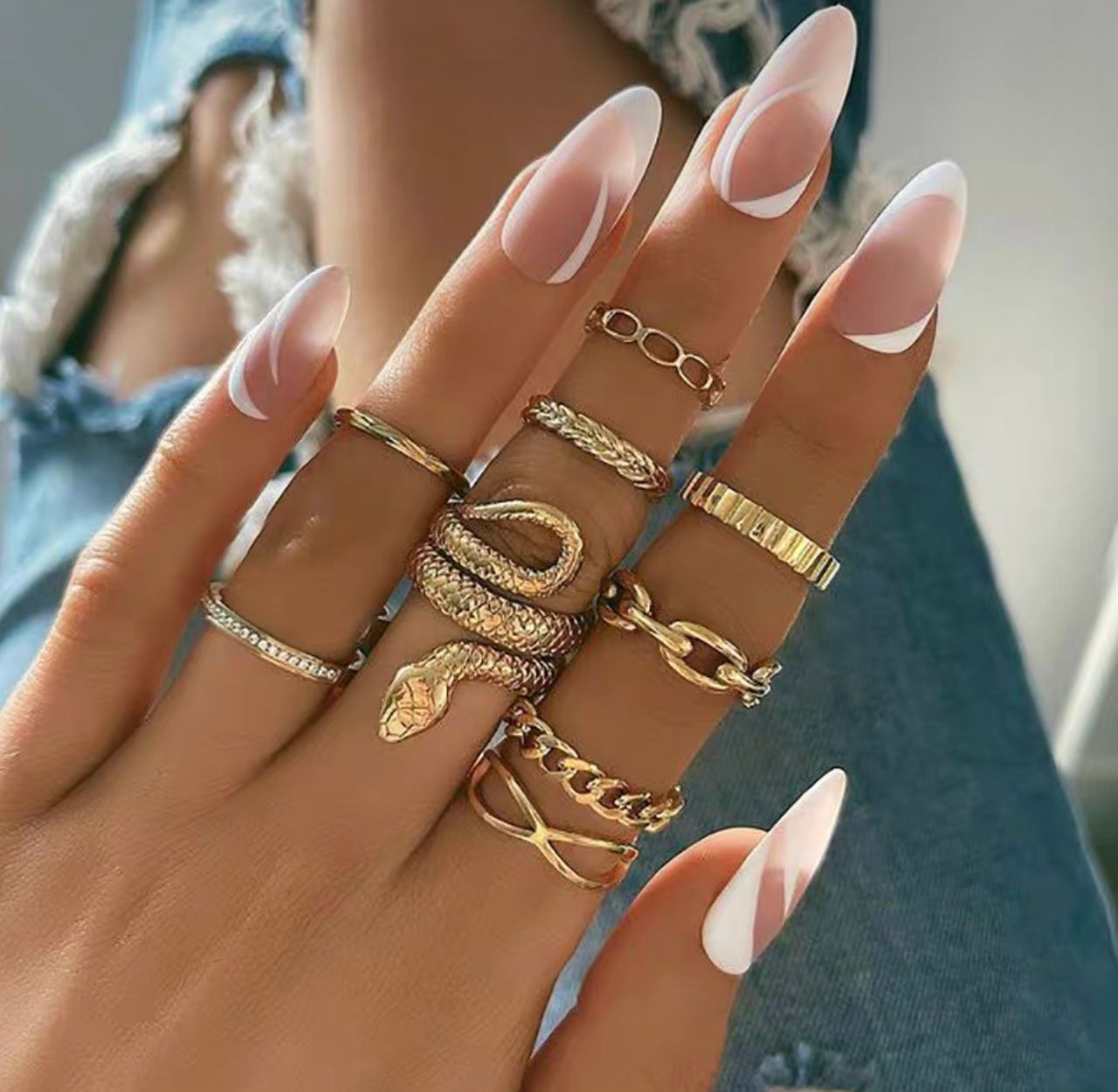 Luxury babe knuckle rings JW168 image