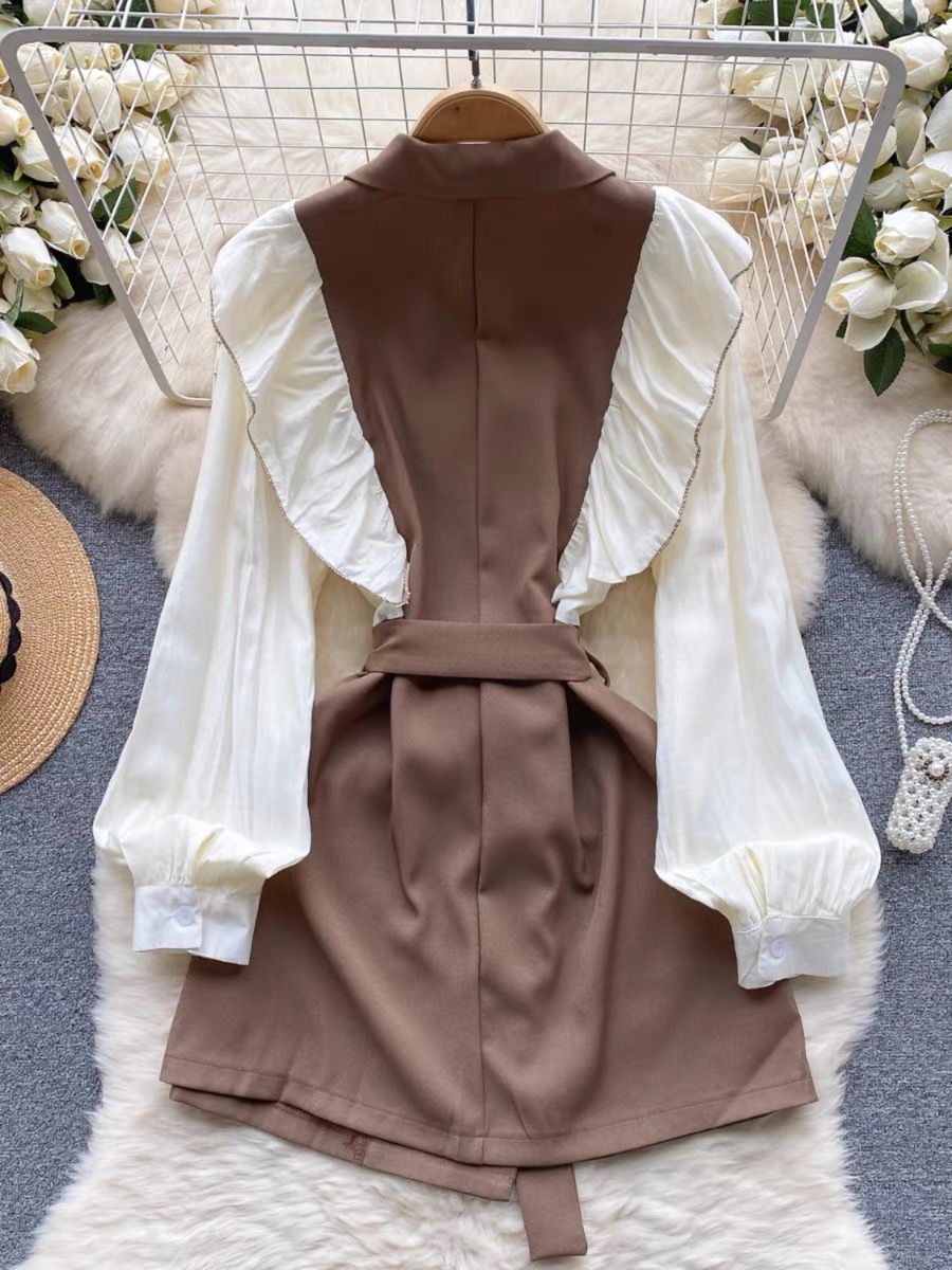 Shades thrown blazer dress FD571 image