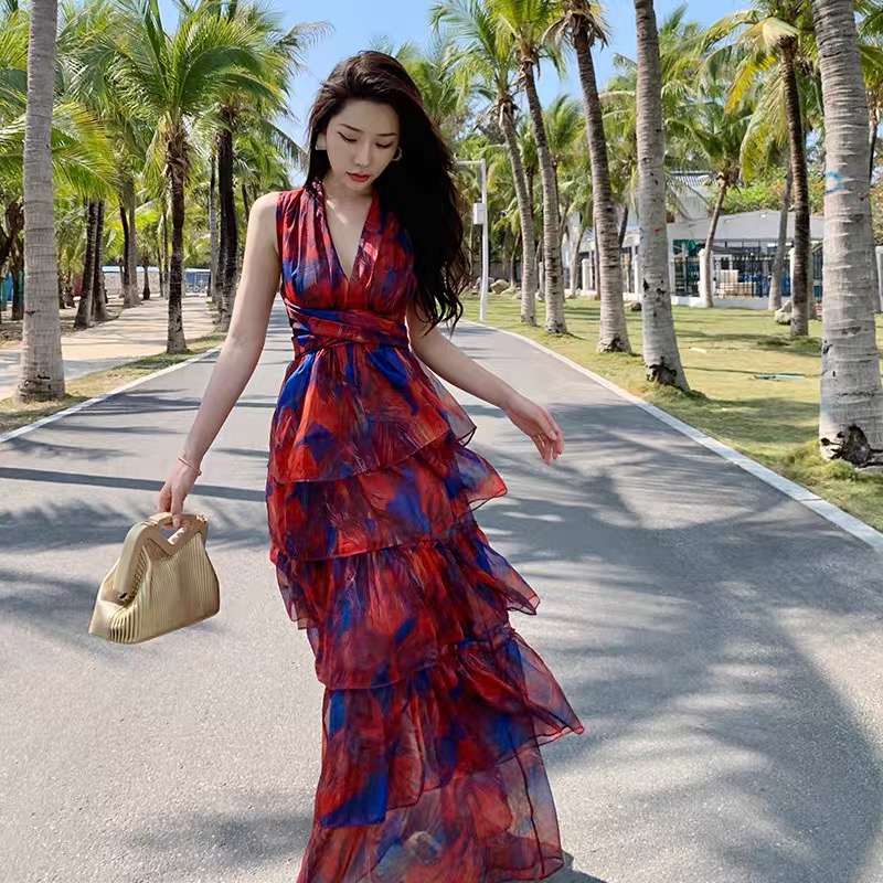 Opposite attract love floral dress CD84 image