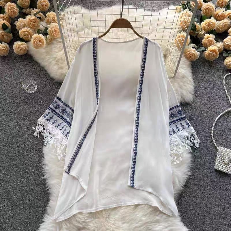 High quality frill kimono KM106 image