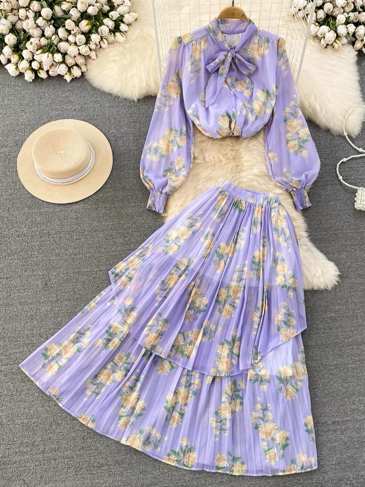 Keep tradition print dress TPZZ1755 image