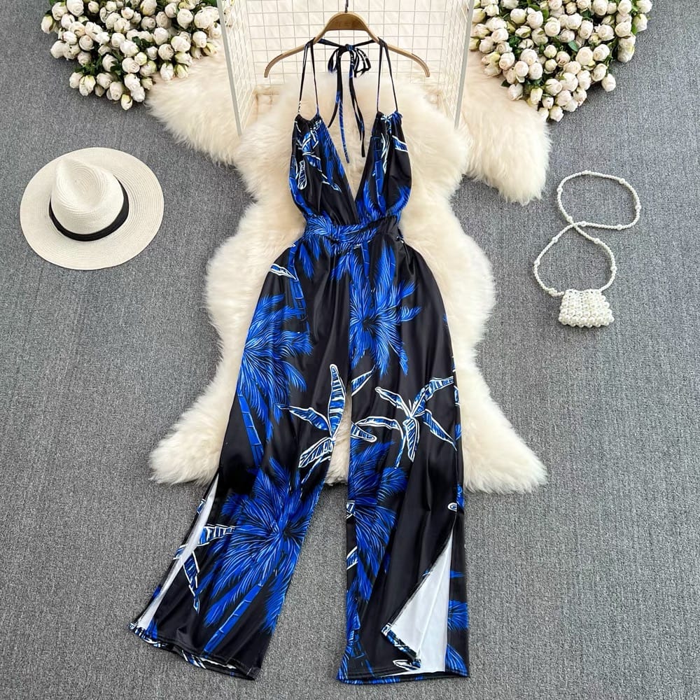 Afternoon tea halter jumpsuit JRZZ474 image