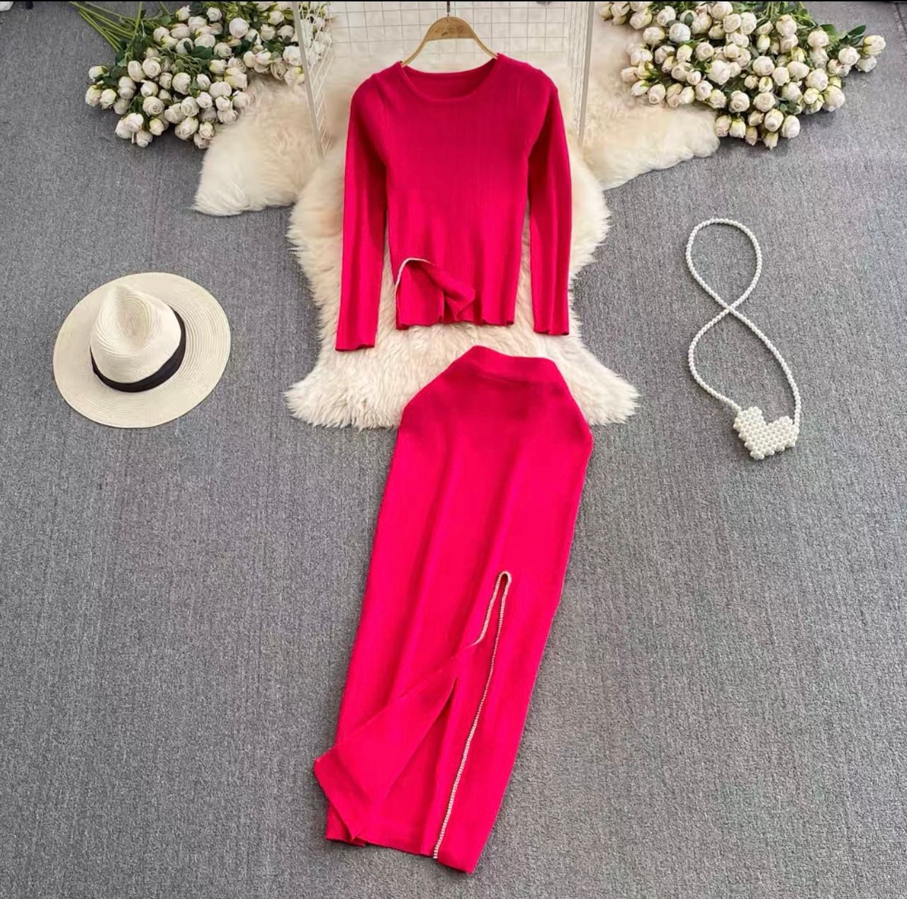 Chain my feelings knitted set TPZZ3067 image