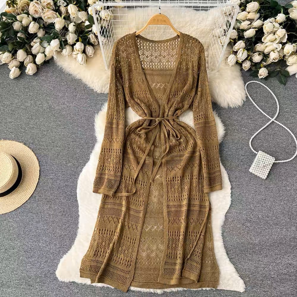 Beach crotchet coverup wrap up KD126 image