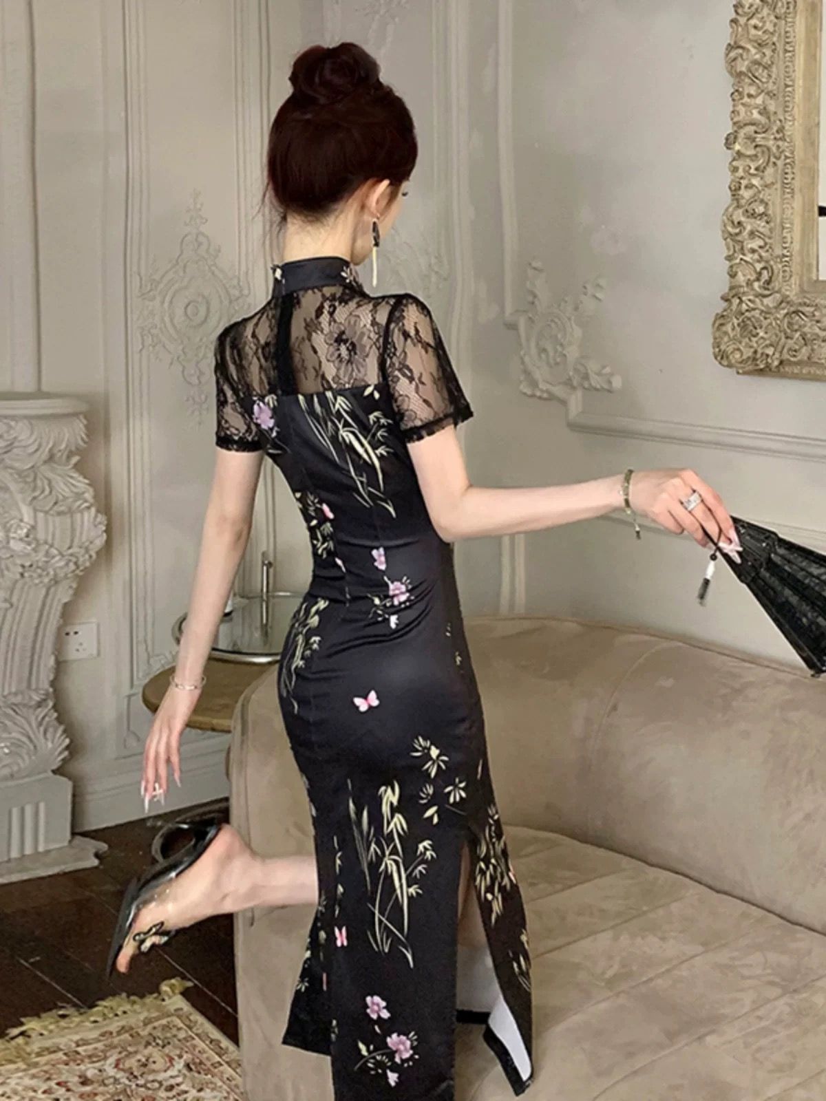 Lagos Angel qipao dress Q232 image