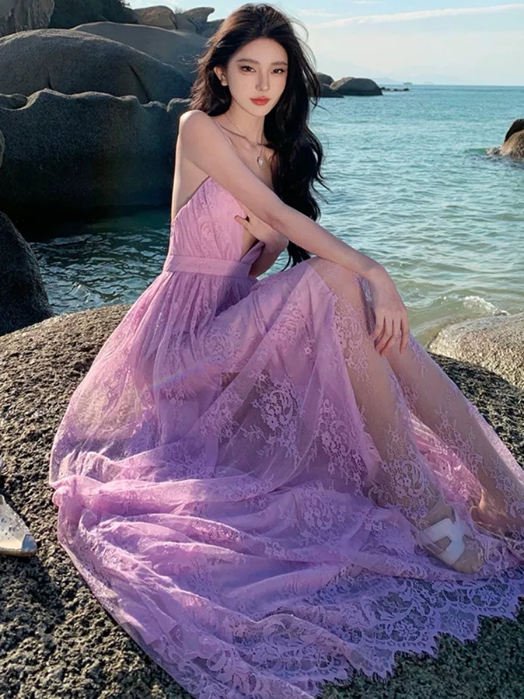 Chasing thrills lace dress FD890