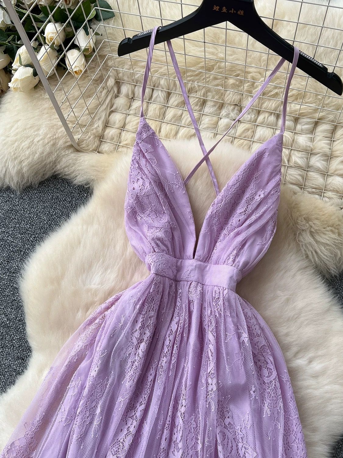 Chasing thrills lace dress FD890 image