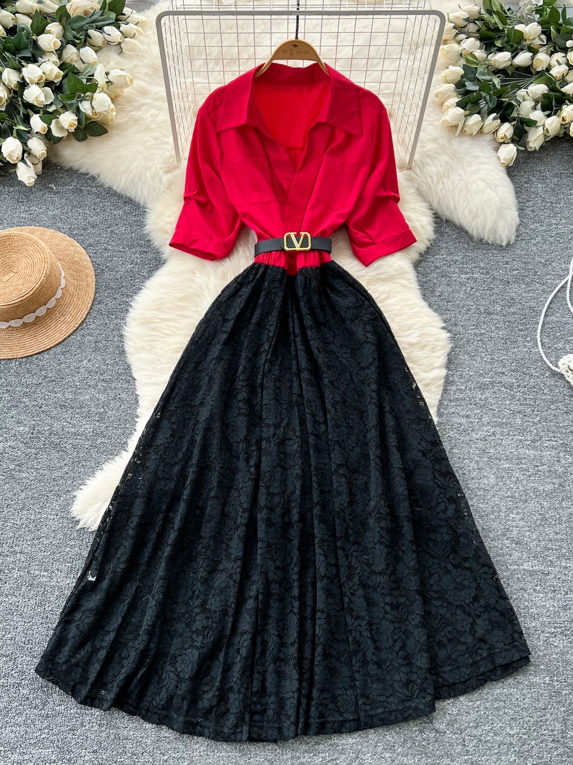 Try your luck lace dress FD1004