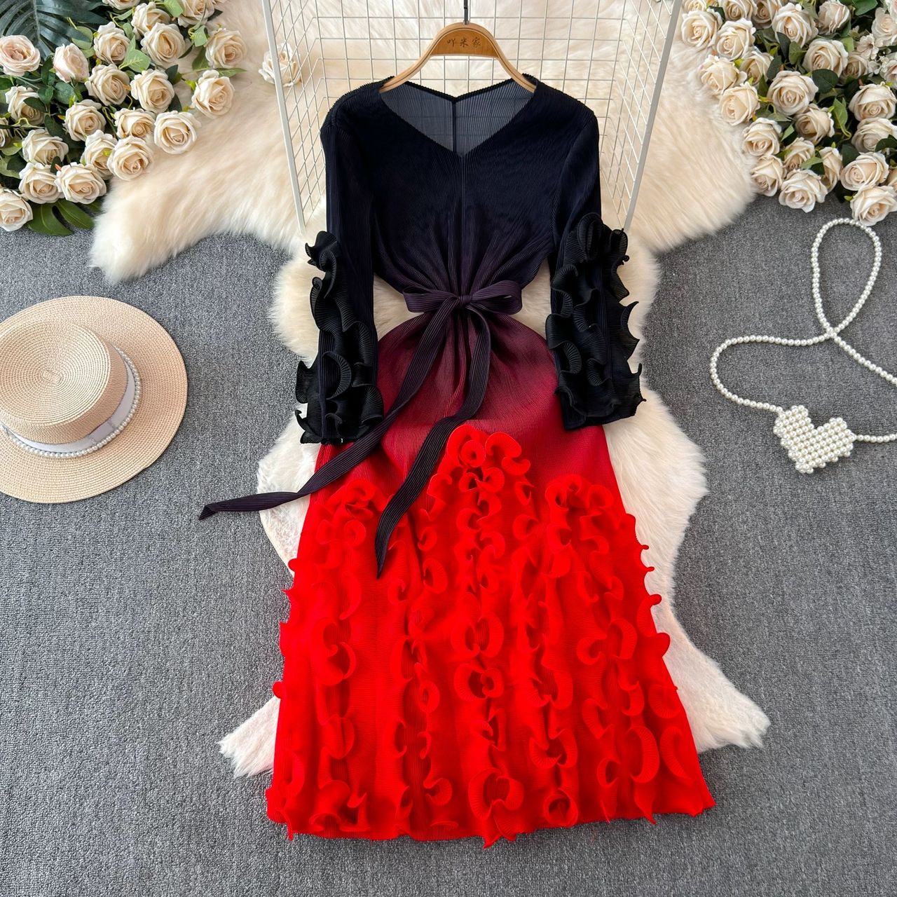 Most popular miyaki ruffle dress FD1113 image