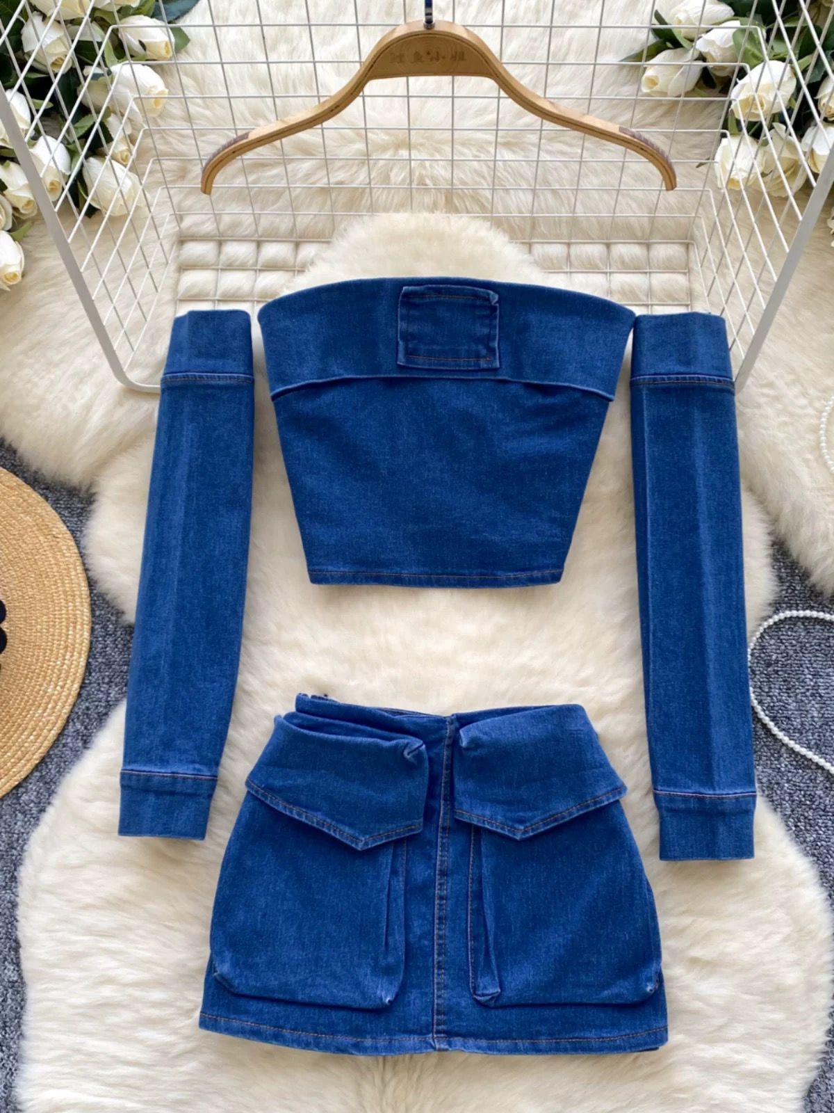 Can’t forget me denim set DTP208 image