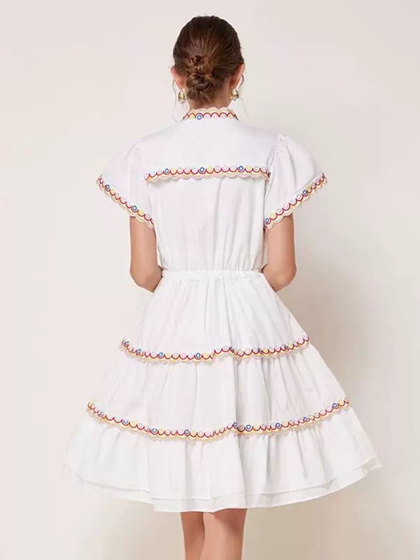 Casual feelings embroidery dress CD2078 image