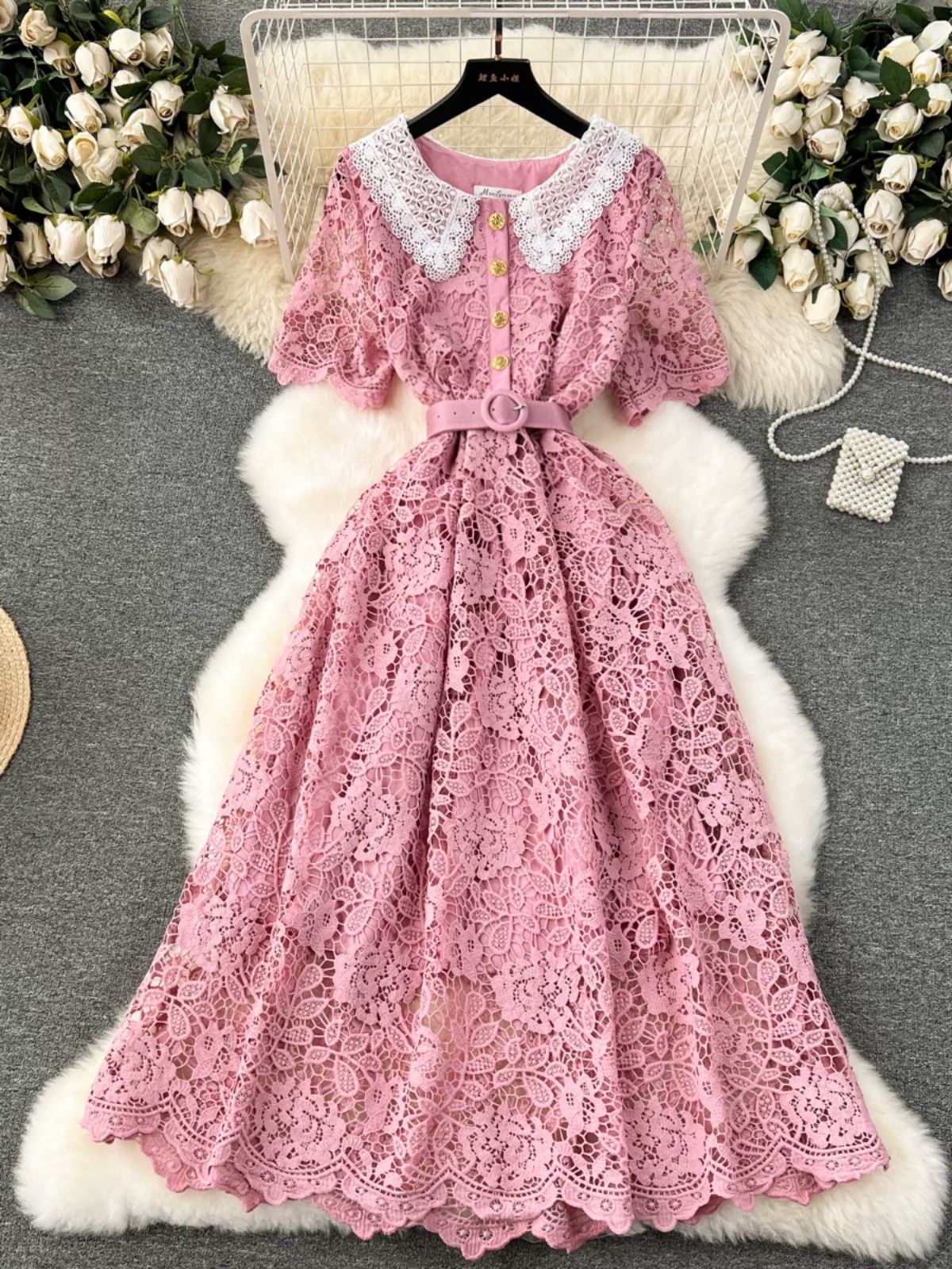 You are a firework lace dress FD1124 image
