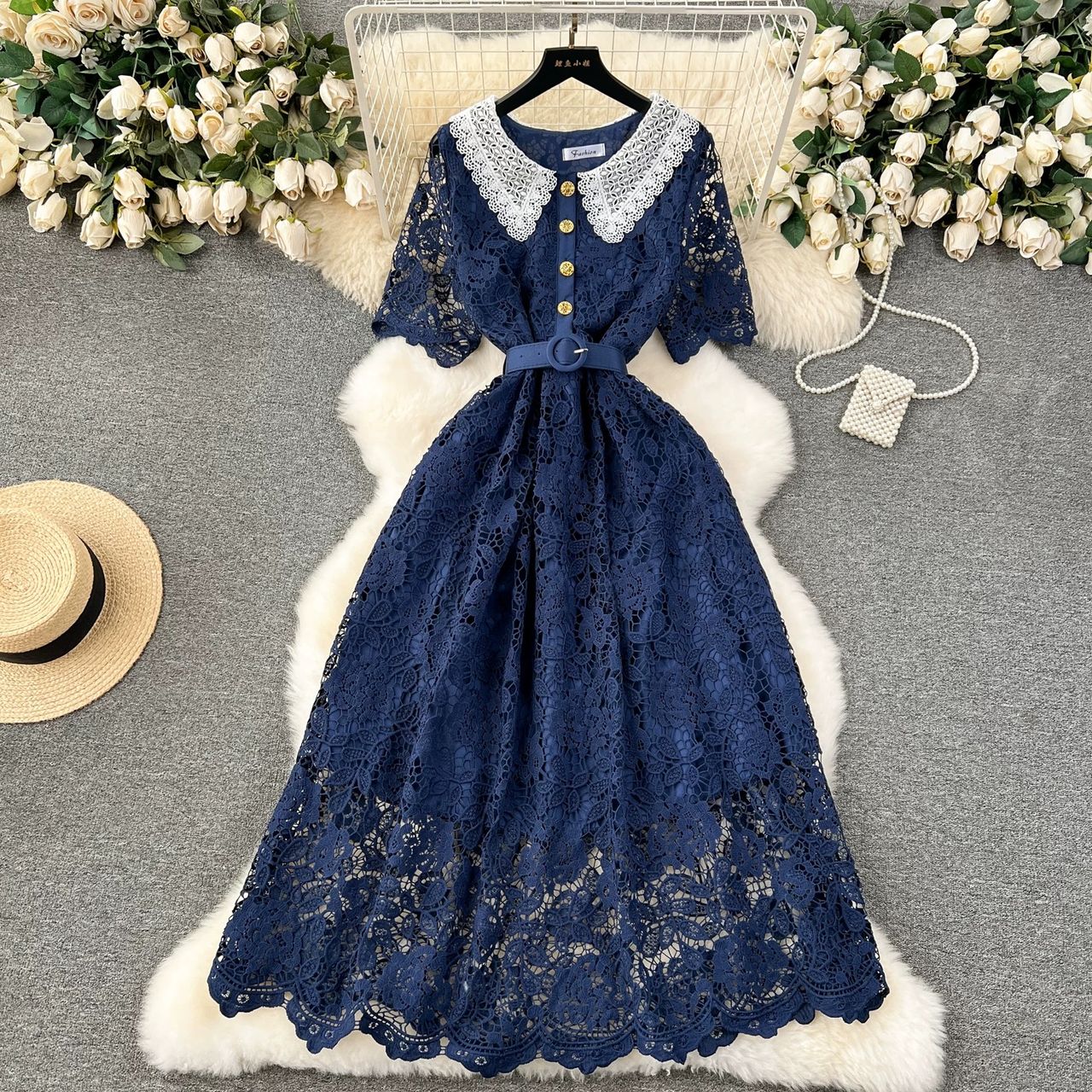You are a firework lace dress FD1124 image