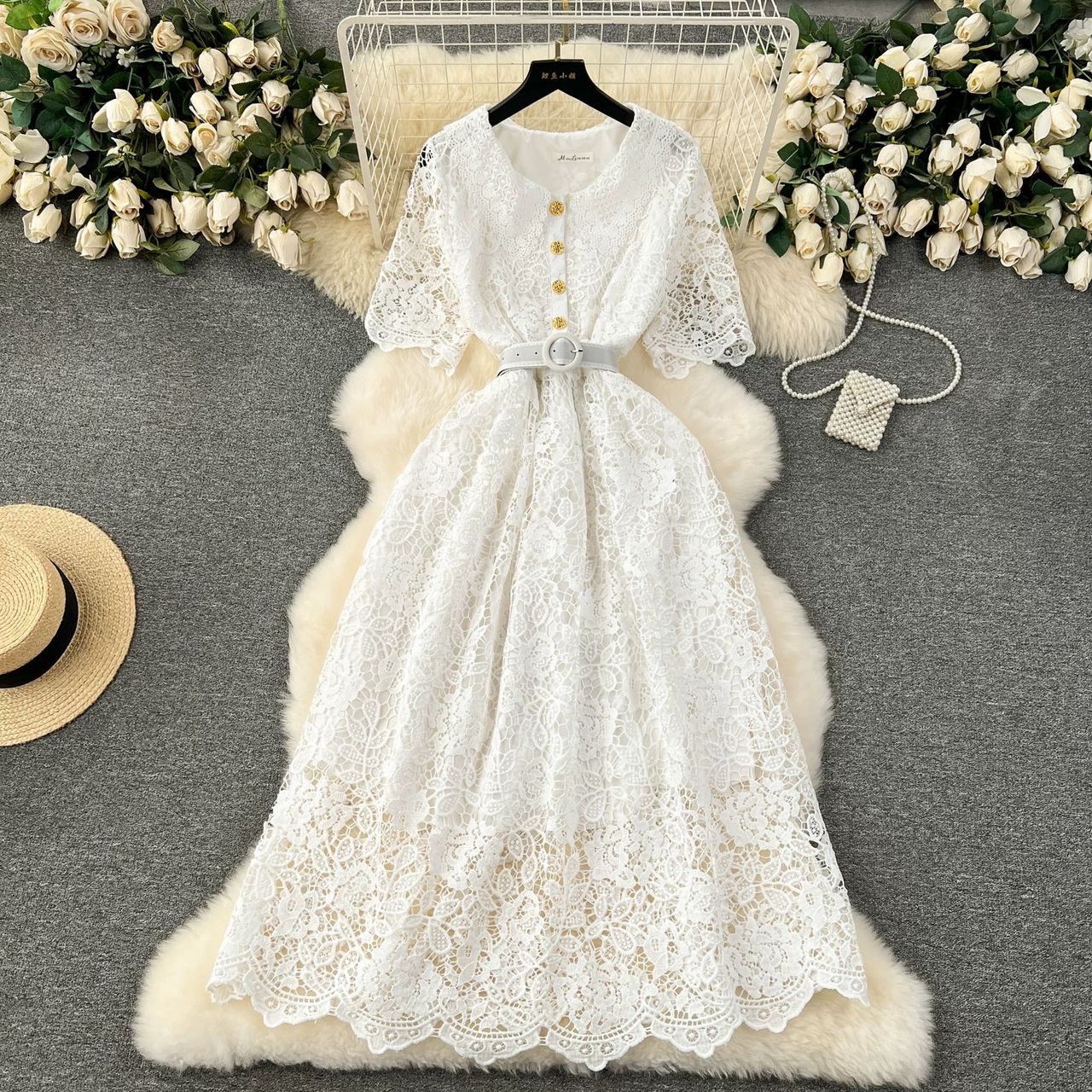 You are a firework lace dress FD1124 image