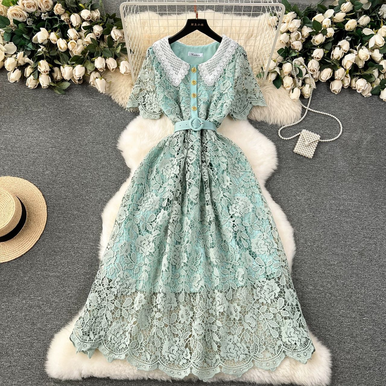 You are a firework lace dress FD1124 image