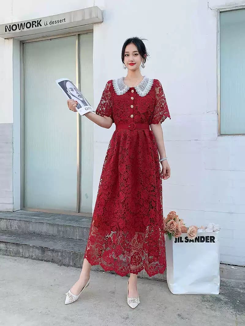 You are a firework lace dress FD1124 image