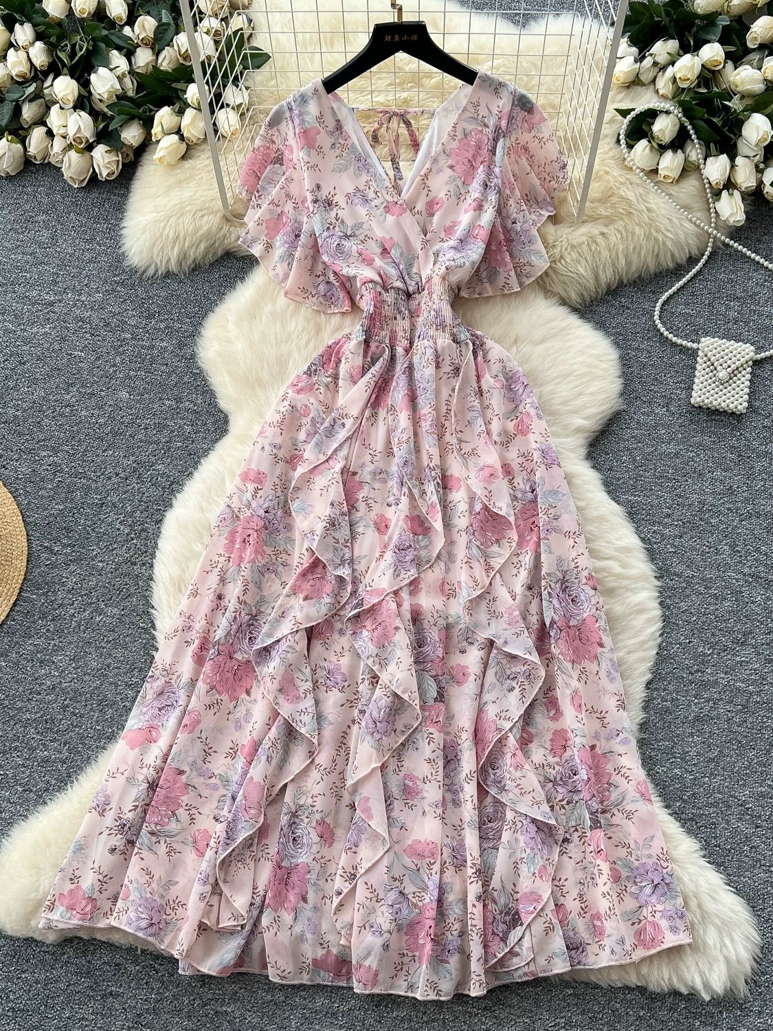 Ariel fireworks print dress CD15 image