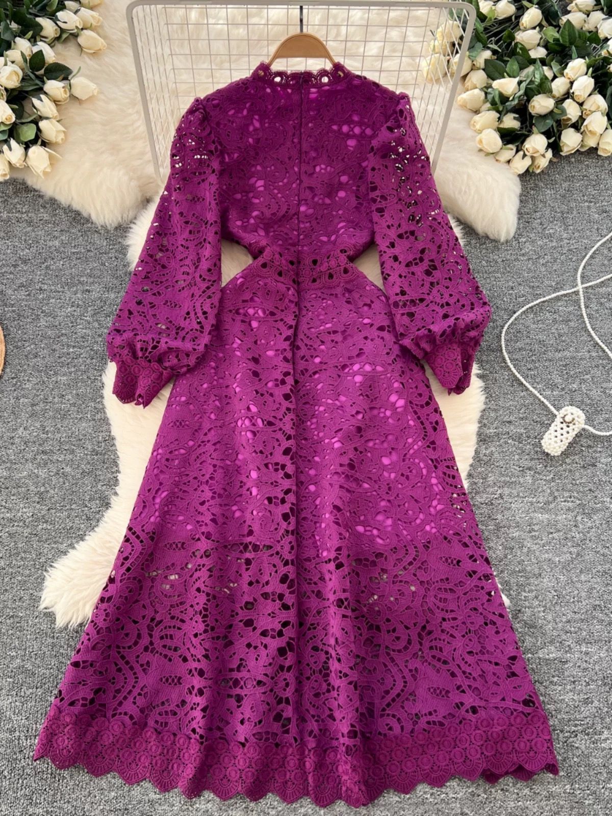 Big celebration lace dress FD645 image