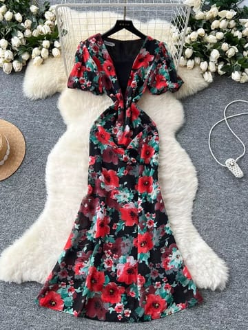 Melody floral dress CD146