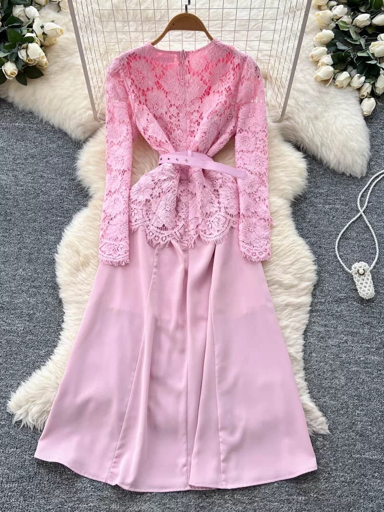 Fire for fire lace dress FD517 image