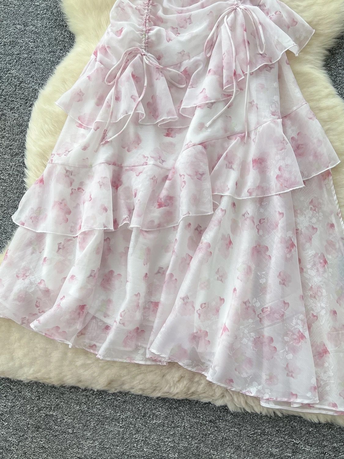 Made to shine print dress CD615 image