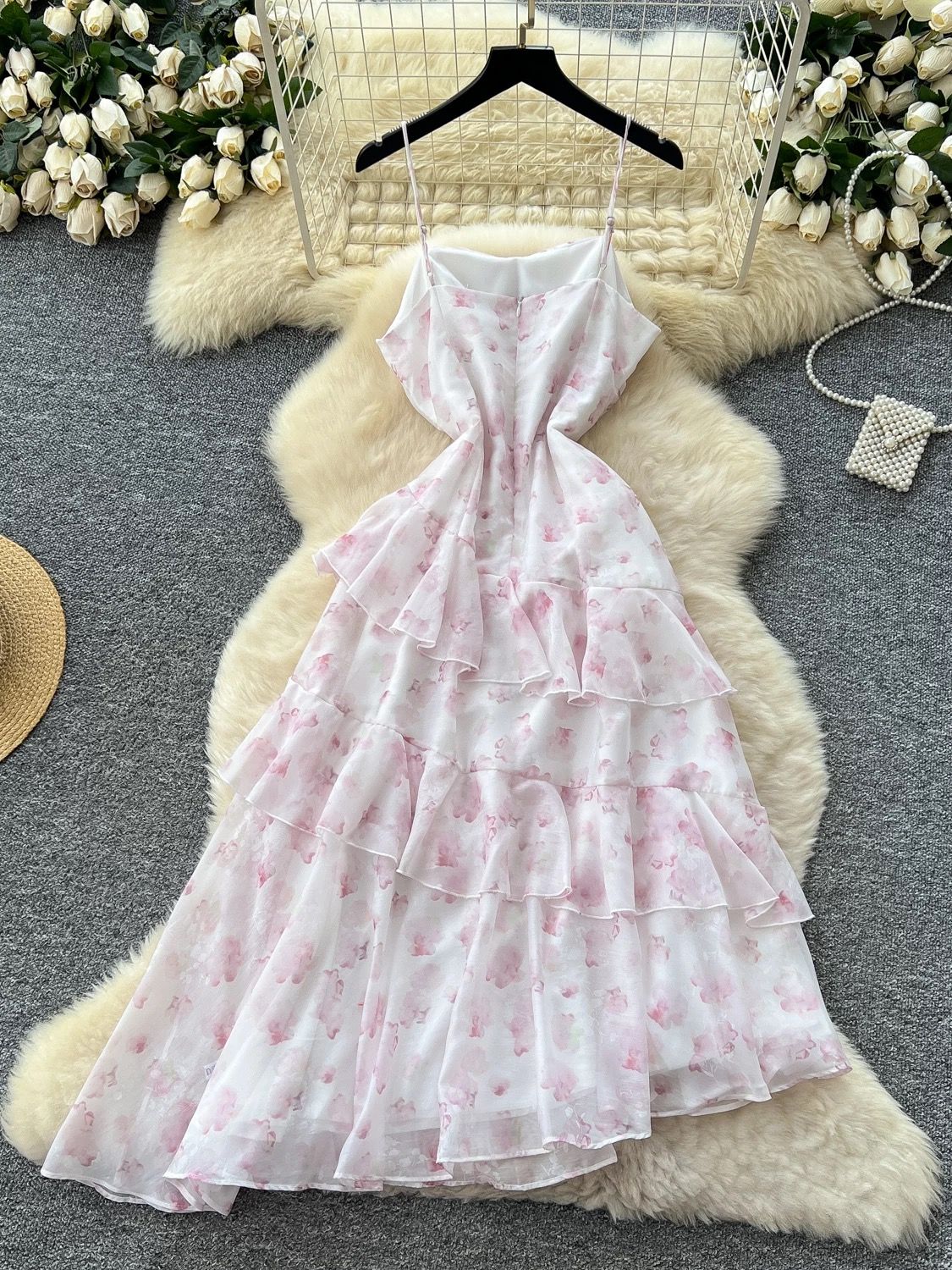 Made to shine print dress CD615 image