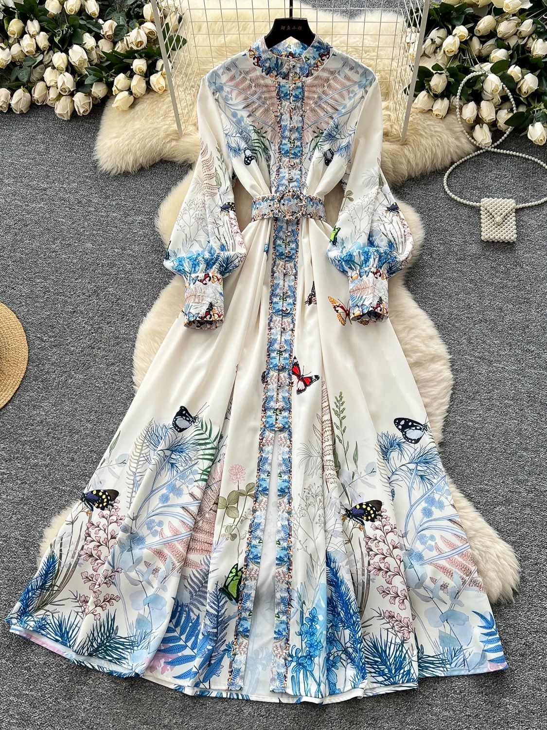 Island lover print dress ED158 image