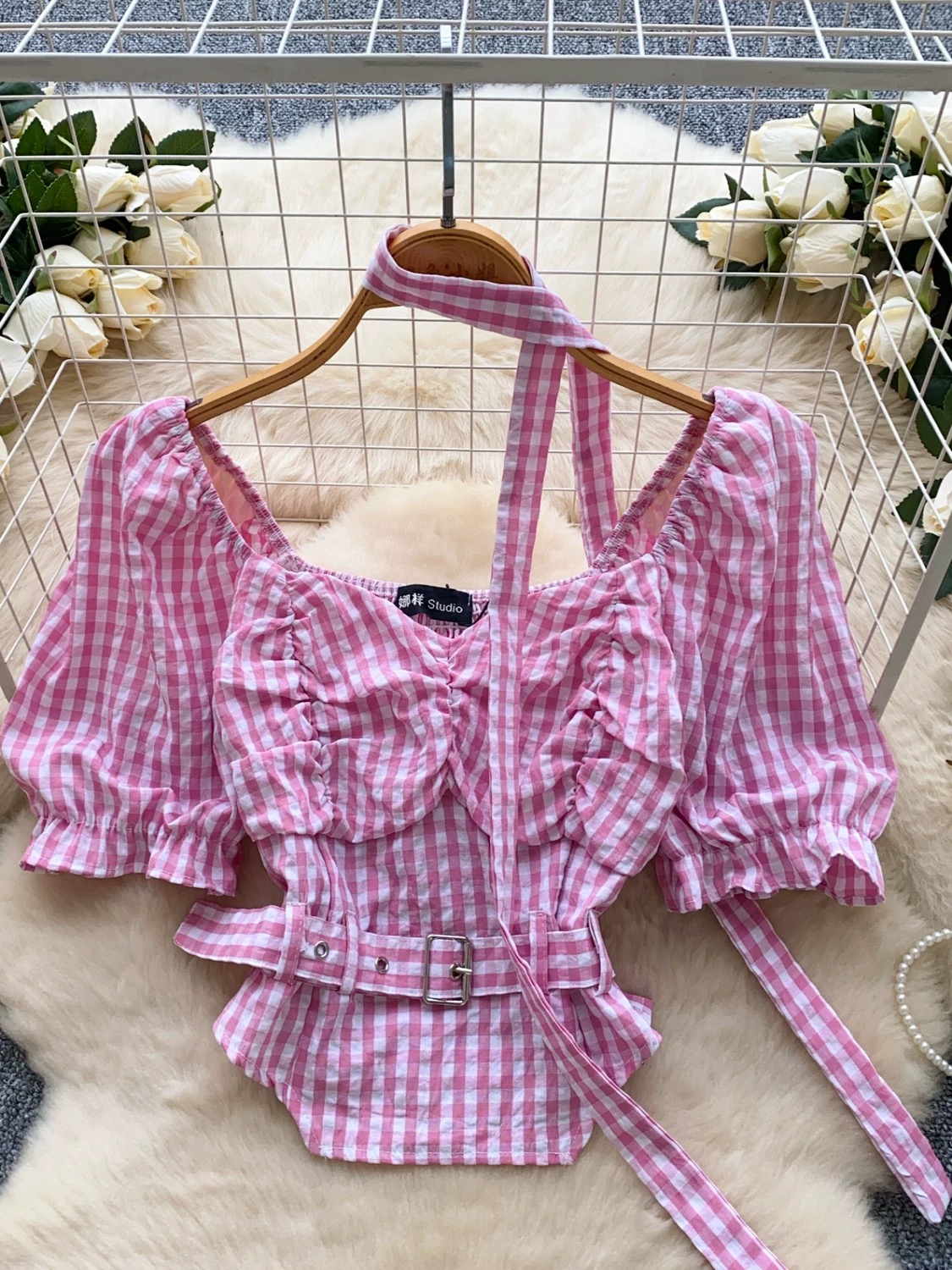 Over the shoulder top CTO1158