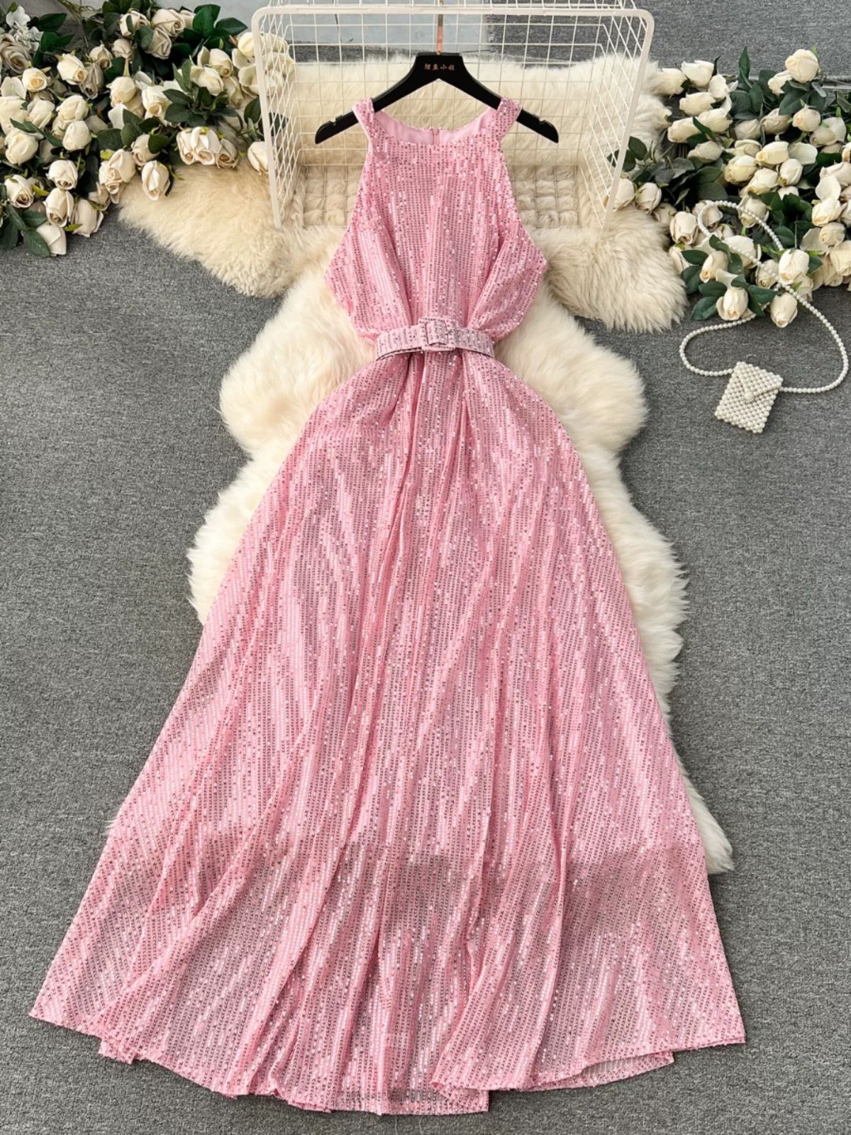 Cute and cozy sequin dress FD1162 image