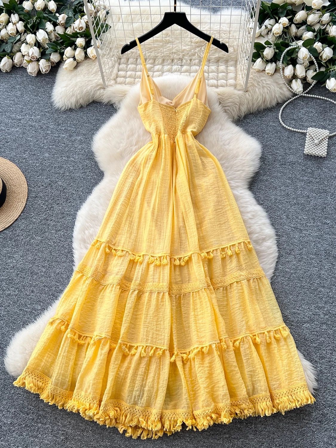 Vacay tan dress CD597 image