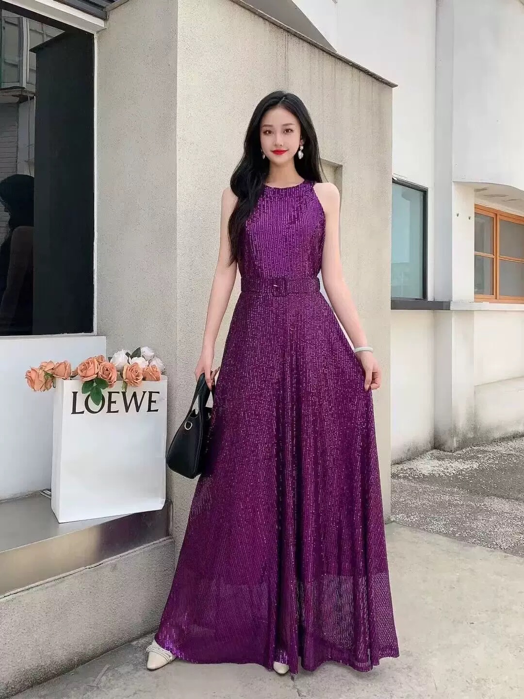 Cute and cozy sequin dress FD1162 image