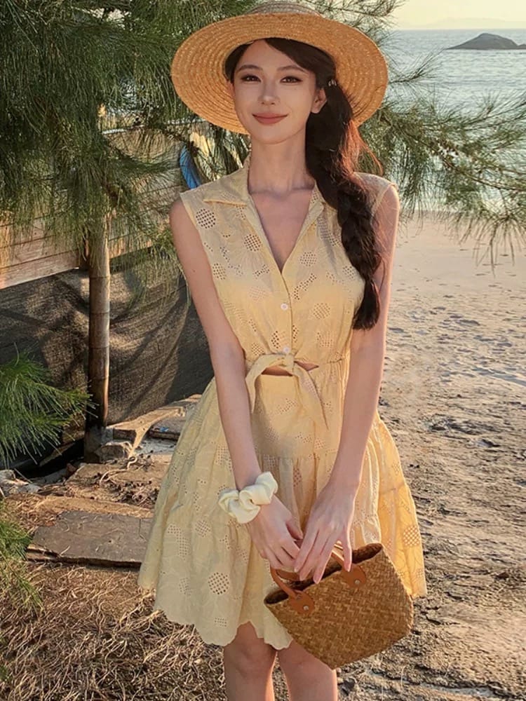 Beat you to it lace dress CD1396 image