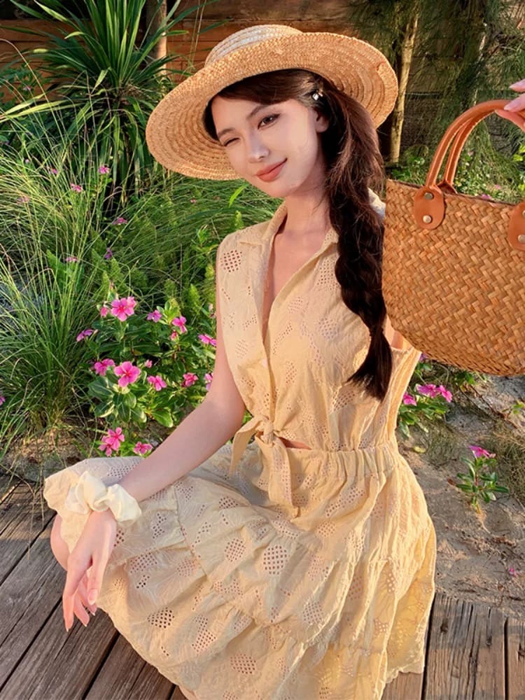 Beat you to it lace dress CD1396 image