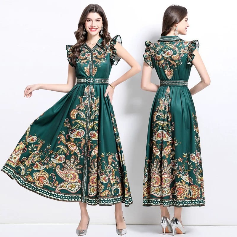 Unforgettable nights print dress ED173 image