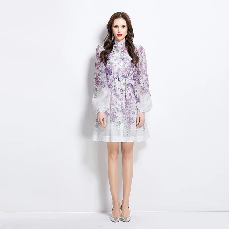 Hung up on you print dress ED170 image