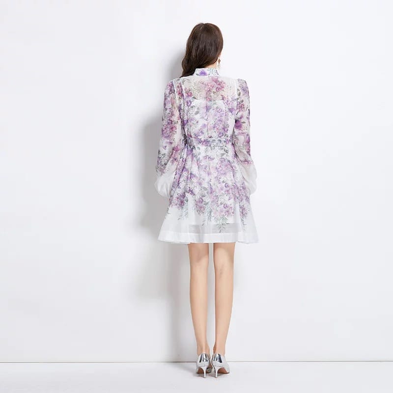 Hung up on you print dress ED170 image