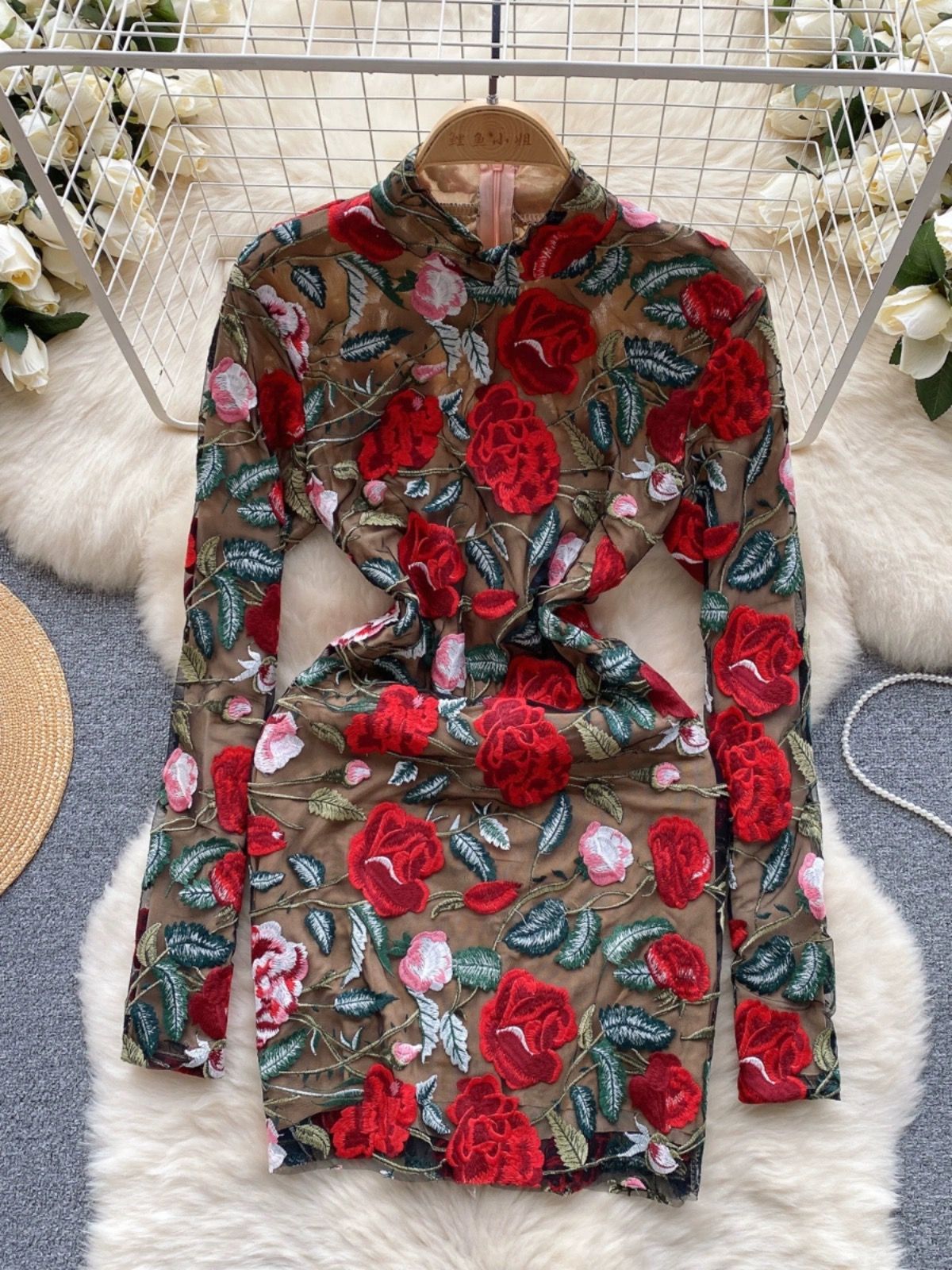 Girls deserve diamonds floral dress EBC254 image