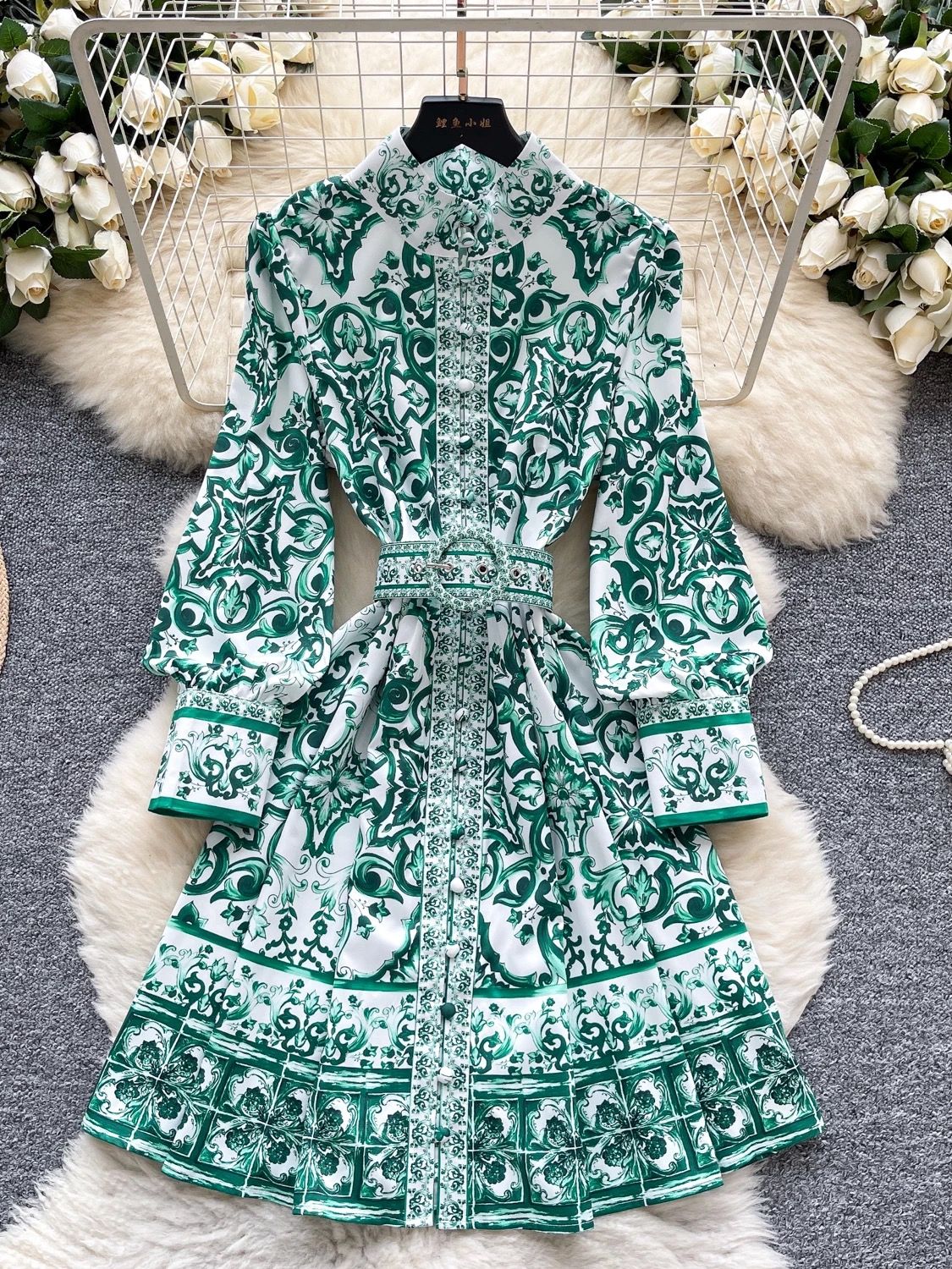 See you there print dress ED153 image