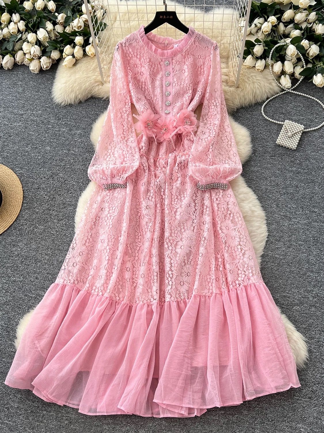 Girls just wanna have sun lace dress FD534 image