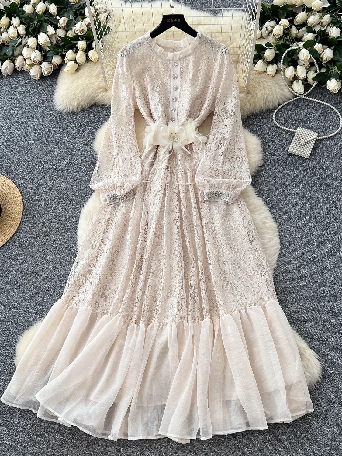 Girls just wanna have sun lace dress FD534 image