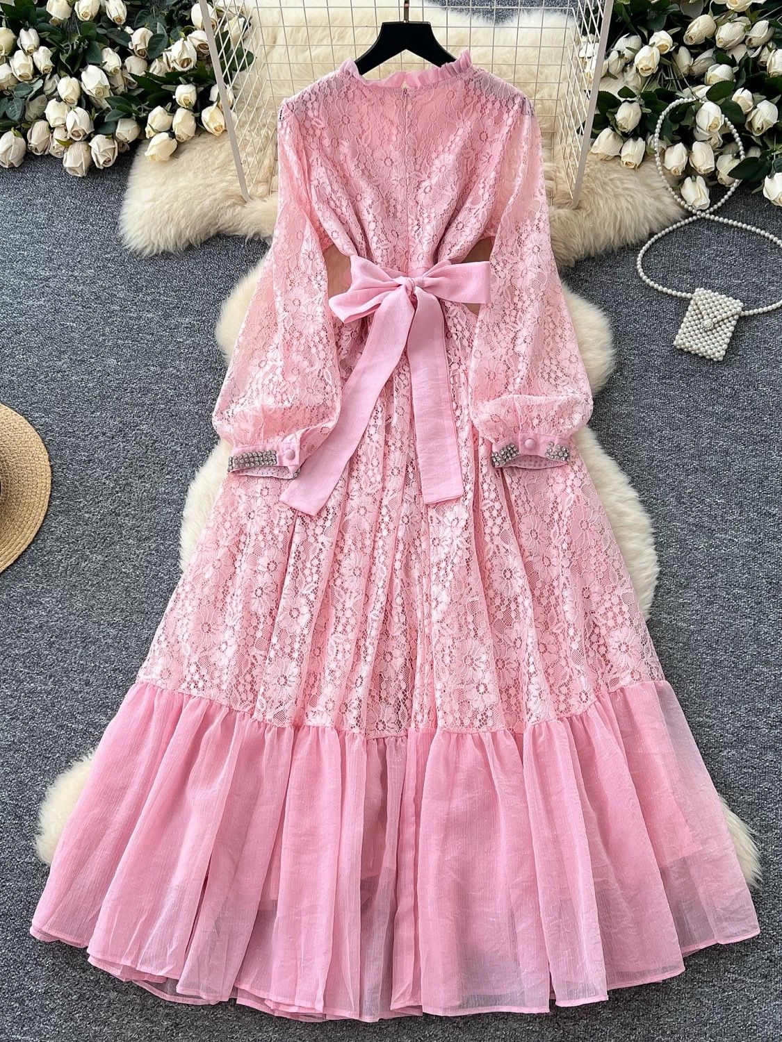 Girls just wanna have sun lace dress FD534 image