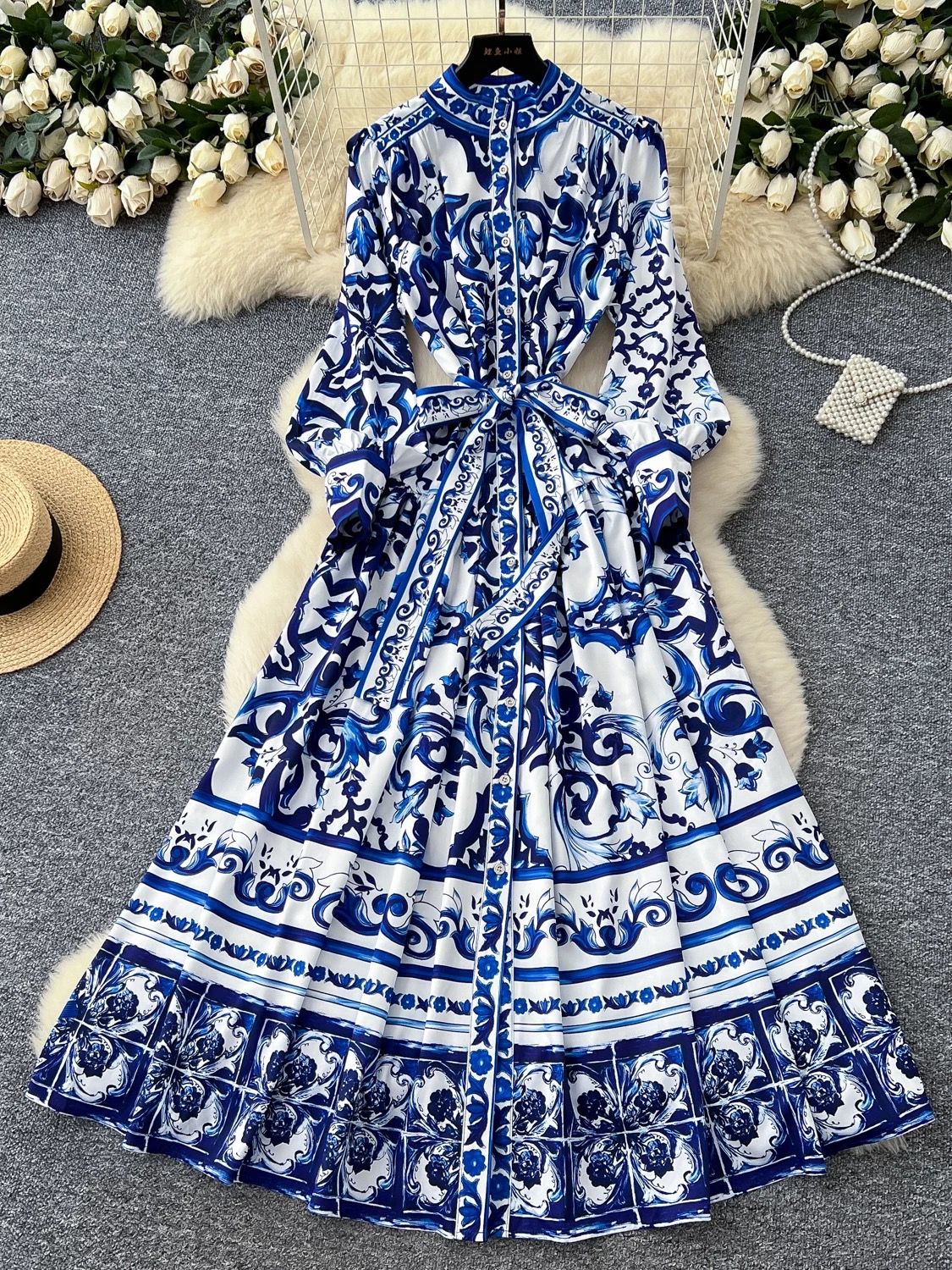 Always on the go print dress ED154 image