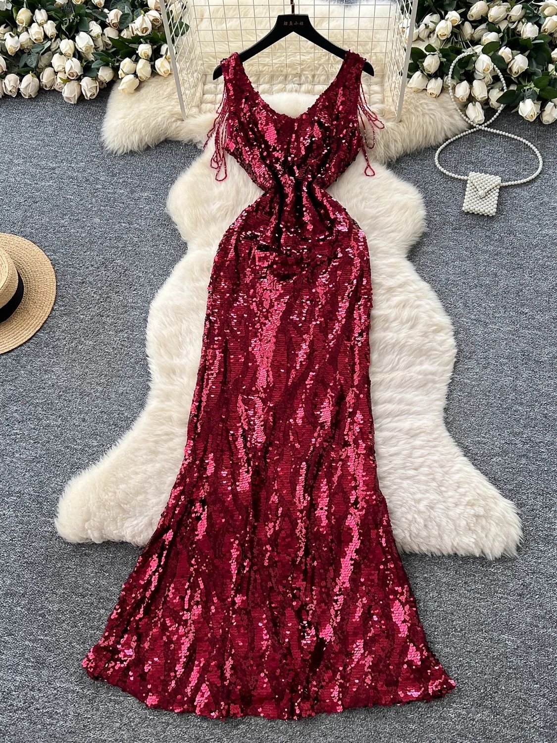 Something to be sequin dress EVD195 image